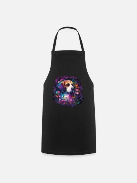 Beagle Beagle Motif Cadeau - Tablier de cuisine - noir
