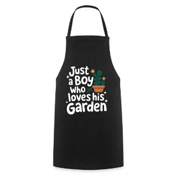 Gardener Garden Plants Gardening - Cooking Apron - black - Front - AI Model Male 185 dark (185cm)