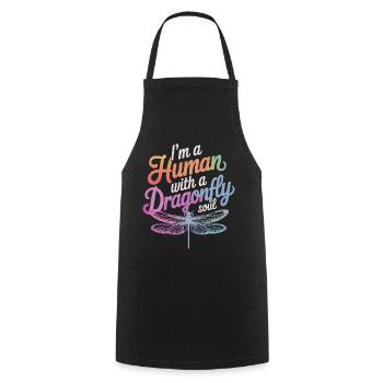 Libellule Libellules Insectes Nature - Tablier de cuisine - noir - Devant - AI Model Male 185 dark (185cm)