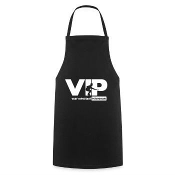 Very important pétanqueur vip pétanque - Tablier de cuisine - noir - Devant - AI Model Male 185 dark (185cm)