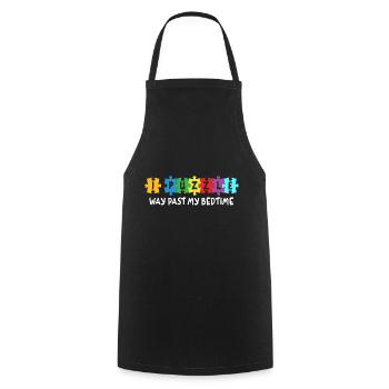 Je suis perplexe bien au-delà de l’heure du coucher - Tablier de cuisine - noir - Devant - AI Model Male 185 dark (185cm)