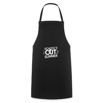 Schulabschluss Schulende School`s Out For Summer - Cooking Apron - black - Front - AI Model Male 185 dark (185cm)