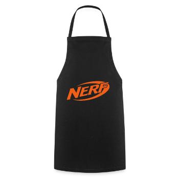 Nerf Officiel Logo Orange - Tablier de cuisine - noir - Devant - AI Model Male 185 dark (185cm)