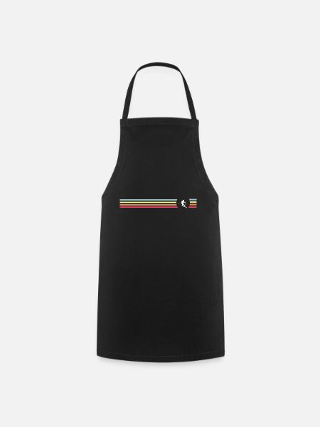 Retro Ski Design - Cooking Apron - black