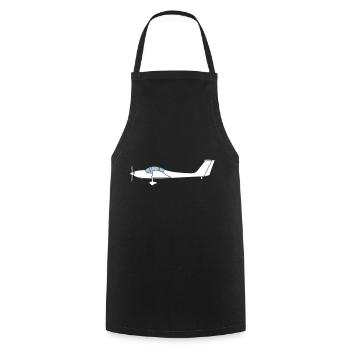 Grob109 Motorglider TMG glider glider - Cooking Apron - black - Front - AI Model Male 185 dark (185cm)