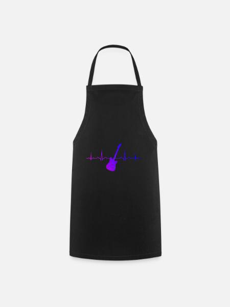 Guitariste Guitariste Guitariste Guitariste Guitare Homme - Tablier de cuisine - noir