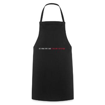 Look chemise chauve citation - Tablier de cuisine - noir - Devant - AI Model Male 185 dark (185cm)