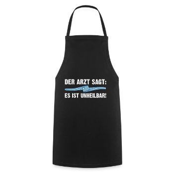 Griechen Grieche Griechenland - Kochschürze - Schwarz - Vorne - AI Model Male 185 dark (185cm)