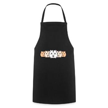 Hamster doré Hamster Nain Hamster Filles Femmes - Tablier de cuisine - noir - Devant - AI Model Male 185 dark (185cm)