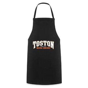 Toston - Tablier de cuisine - noir - Devant - AI Model Male 185 dark (185cm)