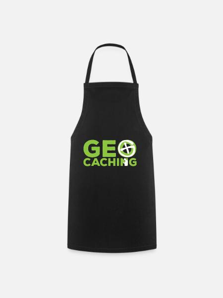 Geocaching Freizeit im Namen - Kochschürze - Schwarz