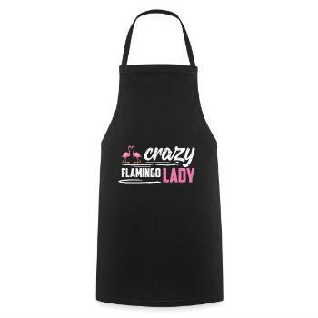 Flamingo Pink Flamingo Flamingo Gift - Cooking Apron - black - Front - AI Model Male 185 dark (185cm)