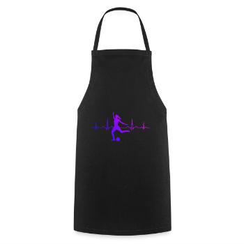 Footballers Men Women's Football Playing Football - Cooking Apron - black - Front - AI Model Male 185 dark (185cm)