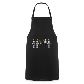 Gay Pride Dab - Kochschürze - Schwarz - Vorne - AI Model Male 185 dark (185cm)