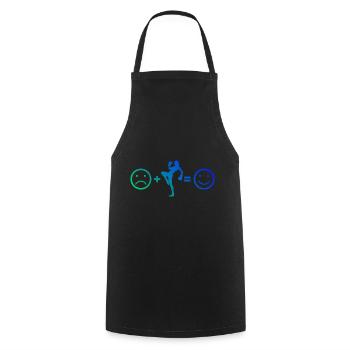 Boxe Kickboxeur Kickboxing Femmes Kickboxing - Tablier de cuisine - noir - Devant - AI Model Male 185 dark (185cm)