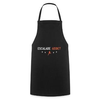 Climbing addict - Cooking Apron - black - Front - AI Model Male 185 dark (185cm)