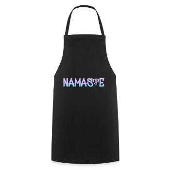 Yoga Om Namaste Chakra - Kochschürze - Schwarz - Vorne - AI Model Male 185 dark (185cm)