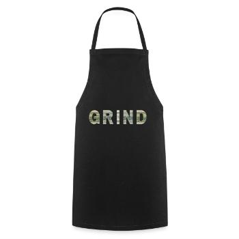 Moudre Dollar Bill Texture Motivation Inspiration - Tablier de cuisine - noir - Devant - AI Model Male 185 dark (185cm)