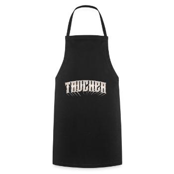 Taucher Tauchen - Kochschürze - Schwarz - Vorne - AI Model Male 185 dark (185cm)