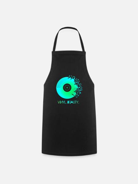 Beauté de vinyle - Tablier de cuisine - noir