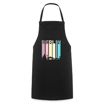 Berlin - Cooking Apron - black - Front - AI Model Male 185 dark (185cm)