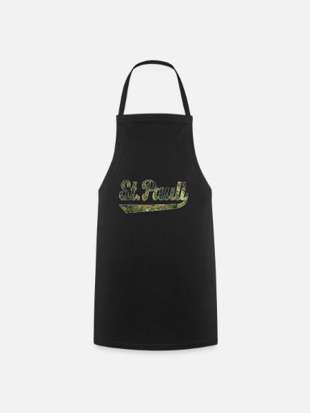 St. Pauli Hamburgo - Delantal de cocina - negro
