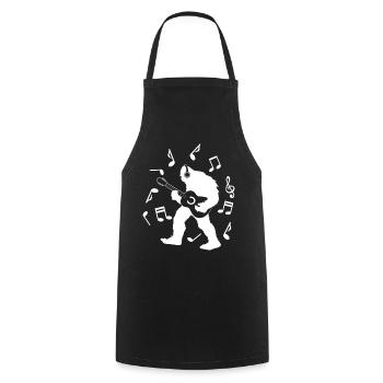 Bigfoot Sasquatch Yeti - Cooking Apron - black - Front - AI Model Male 185 dark (185cm)