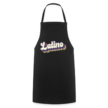 Latino - Proud Mexican Spanish Hispanic Root Men - Cooking Apron - black - Front - AI Model Male 185 dark (185cm)
