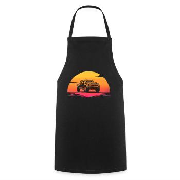 Sunrise Pick Up T-Shirt Offroad-Auto - Kochschürze - Schwarz - Vorne - AI Model Male 185 dark (185cm)