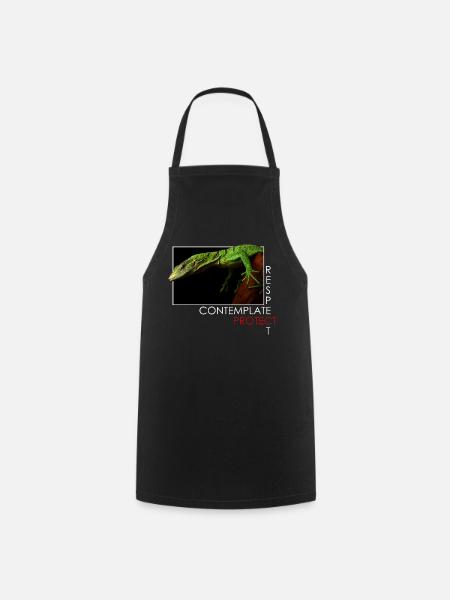 Contemplate, respect, protect - Cooking Apron - black