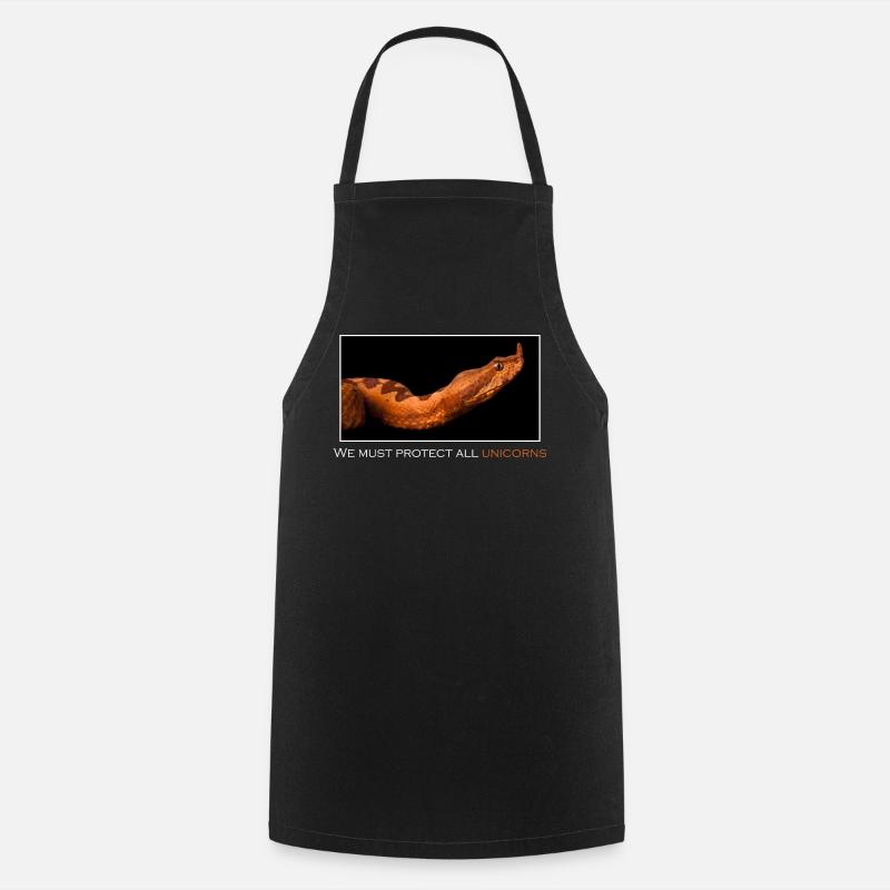We must protect all unicorns - Tablier de cuisine - noir