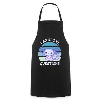 I axolotl questions - Kochschürze - Schwarz - Vorne - AI Model Male 185 dark (185cm)