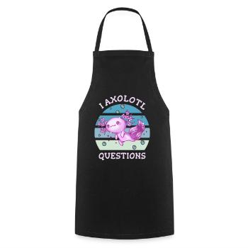 I axolotl questions - Kochschürze - Schwarz - Vorne - AI Model Male 185 dark (185cm)