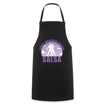 Echte Mädchen tanzen Salsa! Tänzerin Geschenk - Kochschürze - Schwarz - Vorne - AI Model Male 185 dark (185cm)