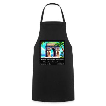 Arc de Triomphe de l'Étoile - Cooking Apron - black - Front - AI Model Male 185 dark (185cm)