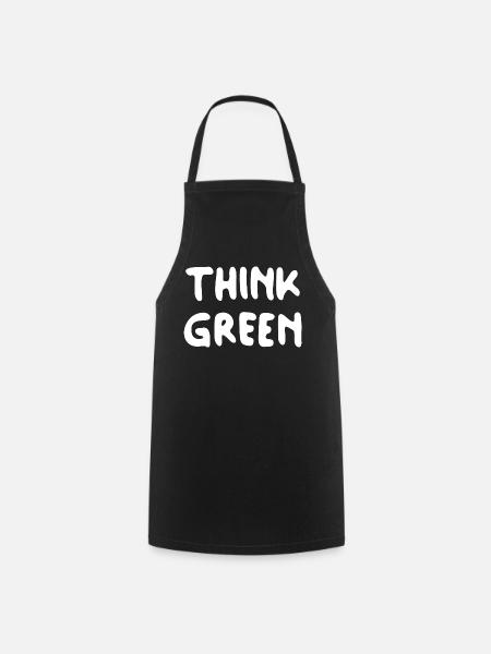 Think Green - Kochschürze - Schwarz