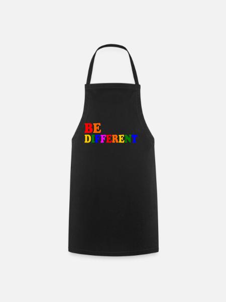 Be different - Kochschürze - Schwarz