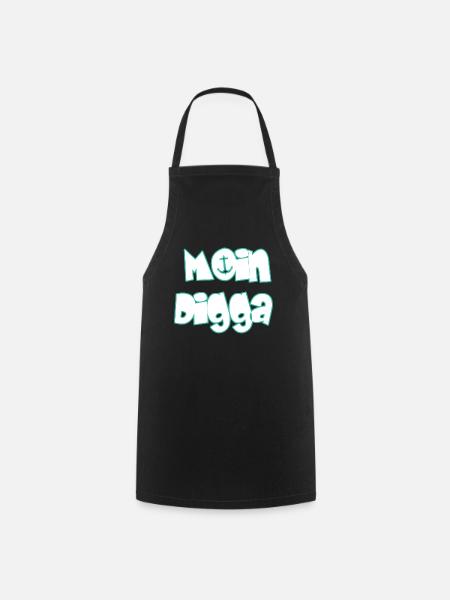 Moin Digga - Kochschürze - Schwarz