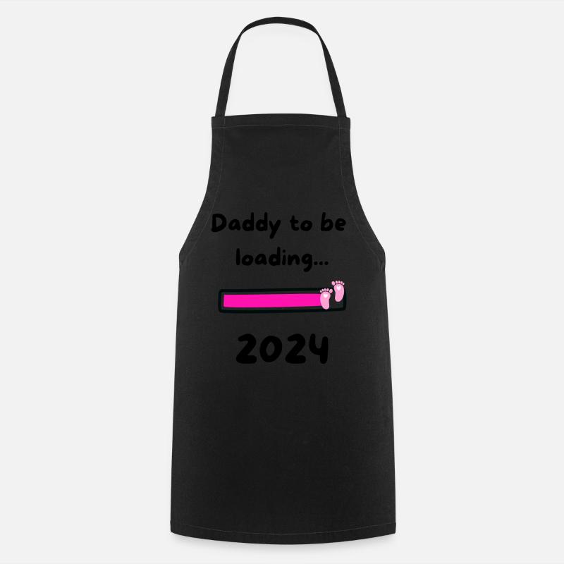 Daddy loading 2024 Girl - Cooking Apron - black
