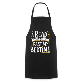 Bücher Buch lesen Bücherei Bibliothek Bücherwurm - Kochschürze - Schwarz - Vorne - AI Model Male 185 dark (185cm)