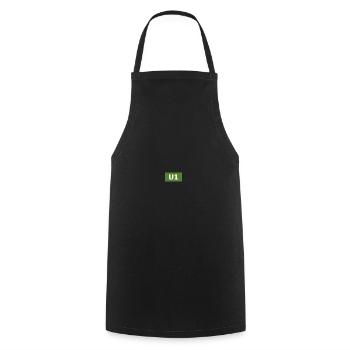 UBahn Line Munich U1 Public Transport Gift - Cooking Apron - black - Front - AI Model Male 185 dark (185cm)