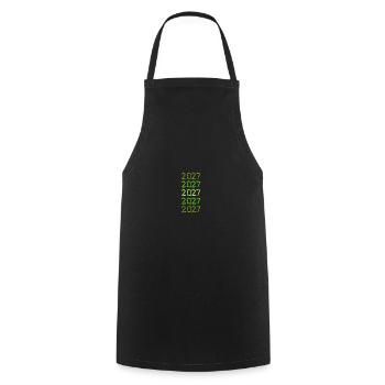 Barbecue 2027 - Cooking Apron - black - Front - AI Model Male 185 dark (185cm)