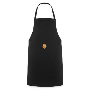 Party Benni - Kochschürze - Schwarz - Vorne - AI Model Male 185 dark (185cm)