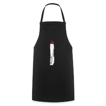 I – decorative character – winter - Cooking Apron - black - Front - AI Model Male 185 dark (185cm)