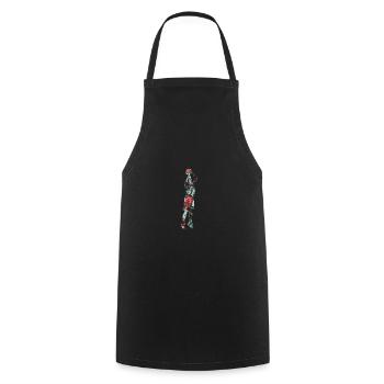Basket-ball - Tablier de cuisine - noir - Devant - AI Model Male 185 dark (185cm)