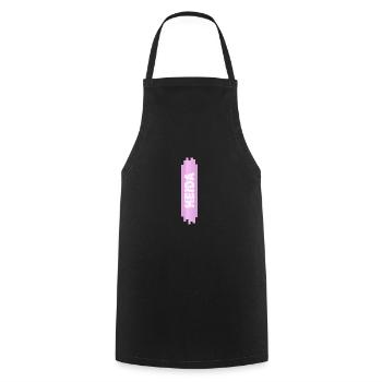 Heida als Frauenname - Kochschürze - Schwarz - Vorne - AI Model Male 185 dark (185cm)