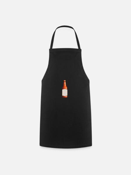 Bierflasche Symbol Bier - Kochschürze - Schwarz