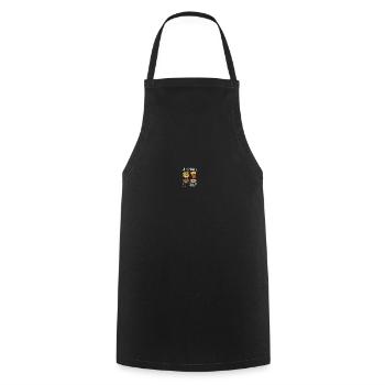 Mon nom de rap est Lil' Hangry - Tablier de cuisine - noir - Devant - AI Model Male 185 dark (185cm)