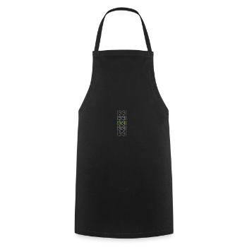 Style 1991 - Cooking Apron - black - Front - AI Model Male 185 dark (185cm)