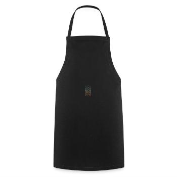 1961 - Cooking Apron - black - Front - AI Model Male 185 dark (185cm)
